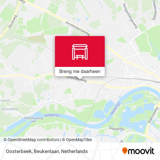 Oosterbeek, Beukenlaan kaart