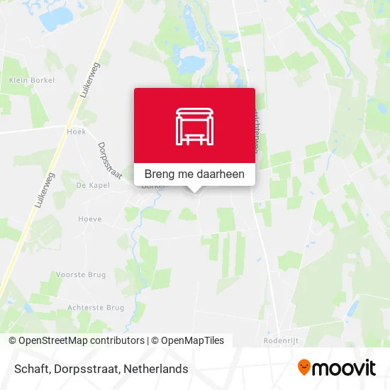 Schaft, Dorpsstraat kaart