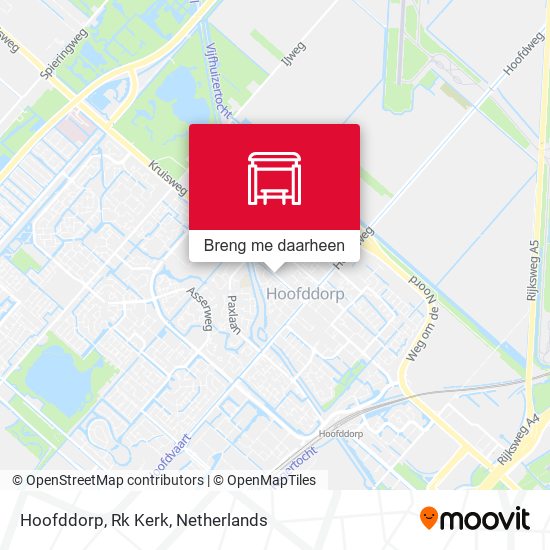 Hoofddorp, Rk Kerk kaart