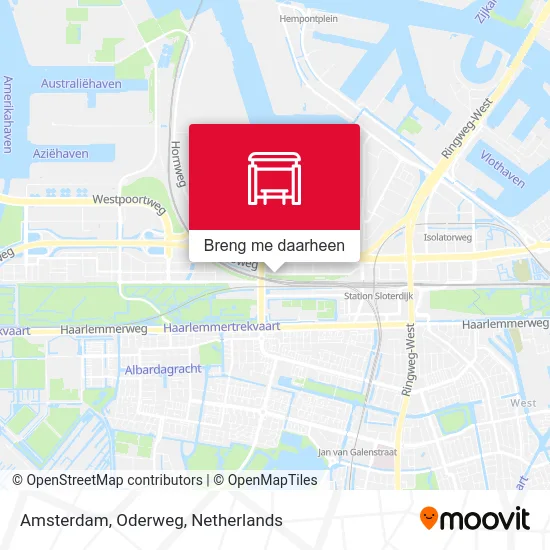 Amsterdam, Oderweg kaart