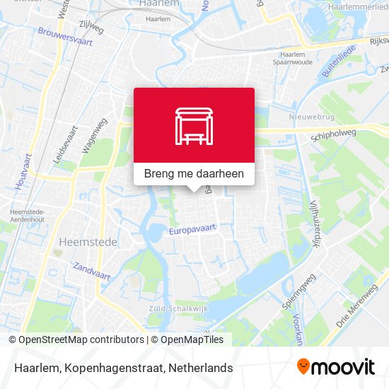 Haarlem, Kopenhagenstraat kaart