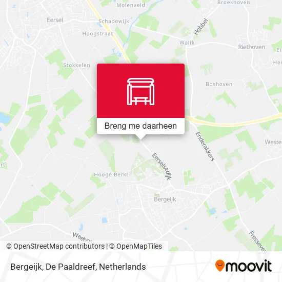 Bergeijk, De Paaldreef kaart