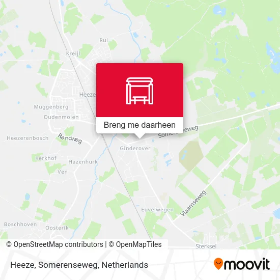 Heeze, Somerenseweg kaart