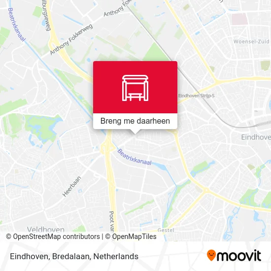 Eindhoven, Bredalaan kaart