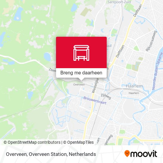 Overveen, Overveen Station kaart