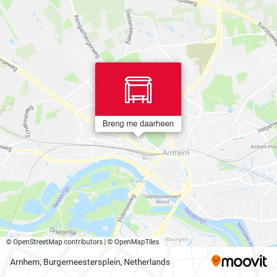 Arnhem, Burgemeestersplein kaart