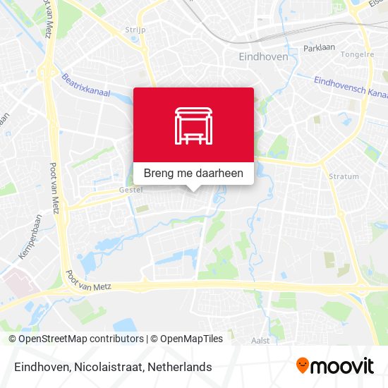 Eindhoven, Nicolaistraat kaart