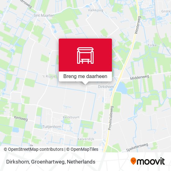 Dirkshorn, Groenhartweg kaart