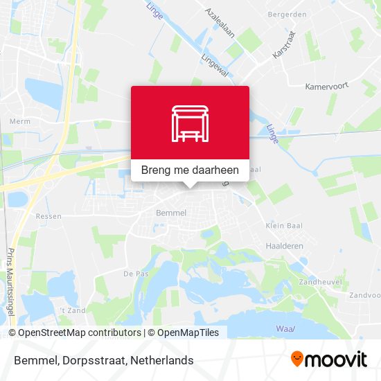 Bemmel, Dorpsstraat kaart