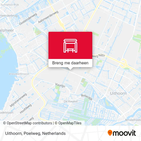 Uithoorn, Poelweg kaart