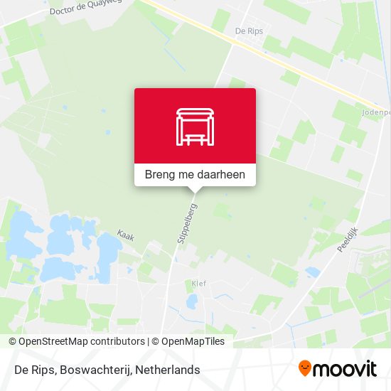 De Rips, Boswachterij kaart