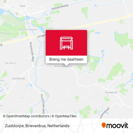 Zuiddorpe, Brievenbus kaart