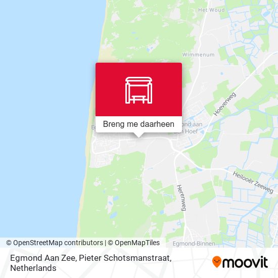 Egmond Aan Zee, Pieter Schotsmanstraat kaart