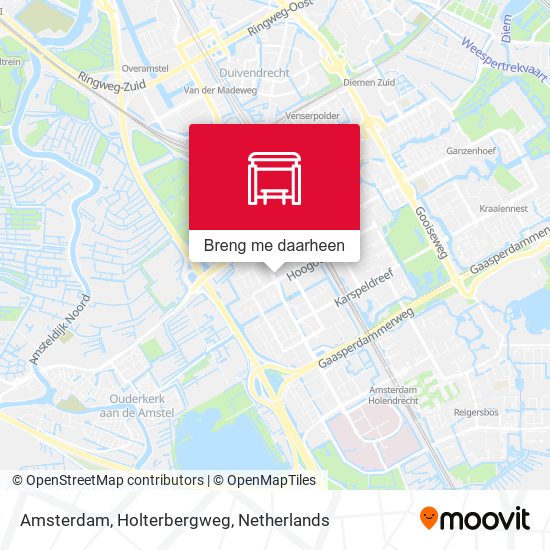 Amsterdam, Holterbergweg kaart