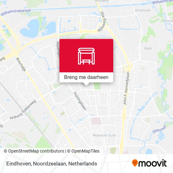 Eindhoven, Noordzeelaan kaart