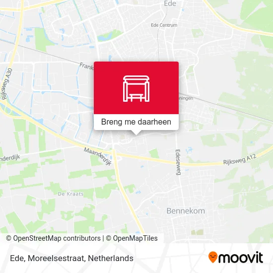 Ede, Moreelsestraat kaart