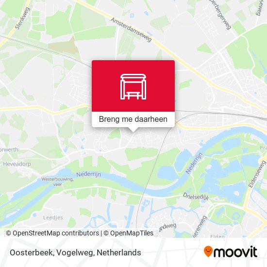 Oosterbeek, Vogelweg kaart