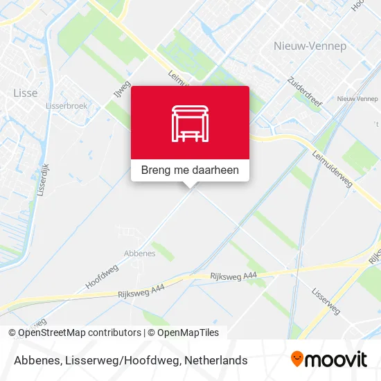 Abbenes, Lisserweg/Hoofdweg kaart