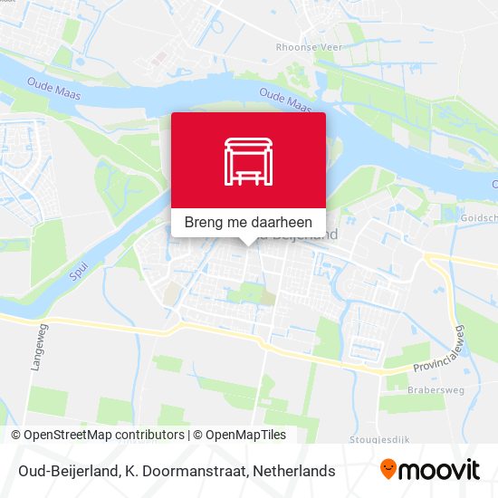 Oud-Beijerland, K. Doormanstraat kaart