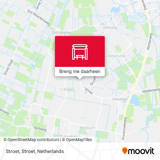 Stroet, Stroet kaart