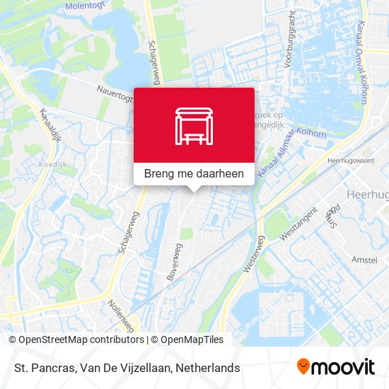St. Pancras, Van De Vijzellaan kaart