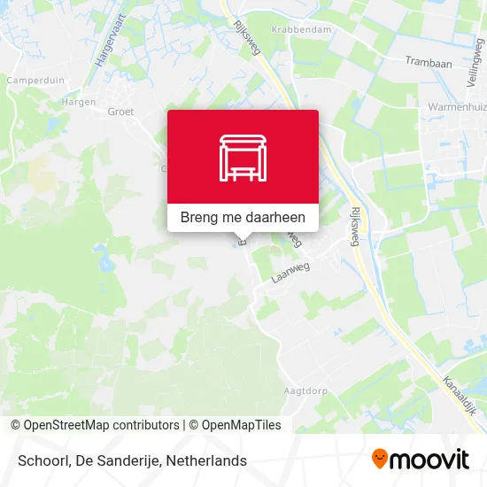 Schoorl, De Sanderije kaart