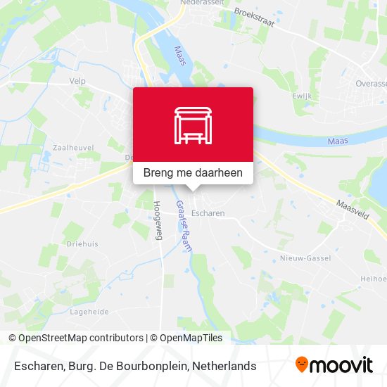 Escharen, Burg. De Bourbonplein kaart