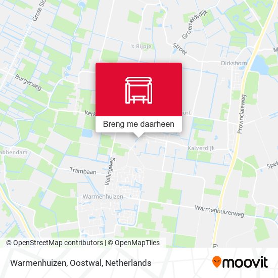 Warmenhuizen, Oostwal kaart