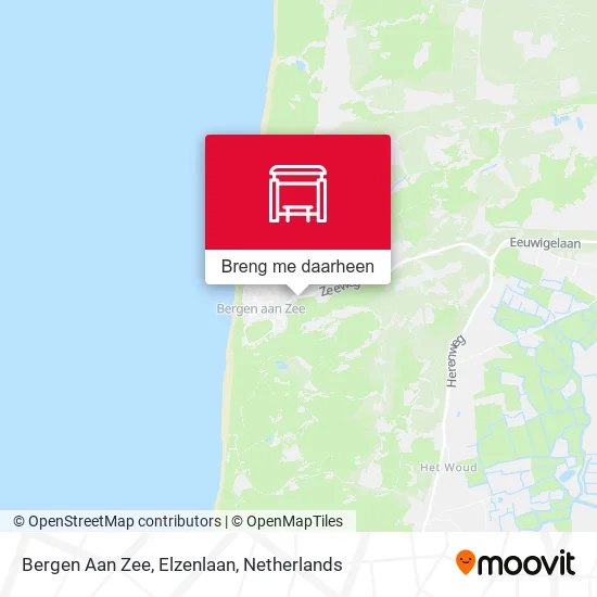 Bergen Aan Zee, Elzenlaan kaart