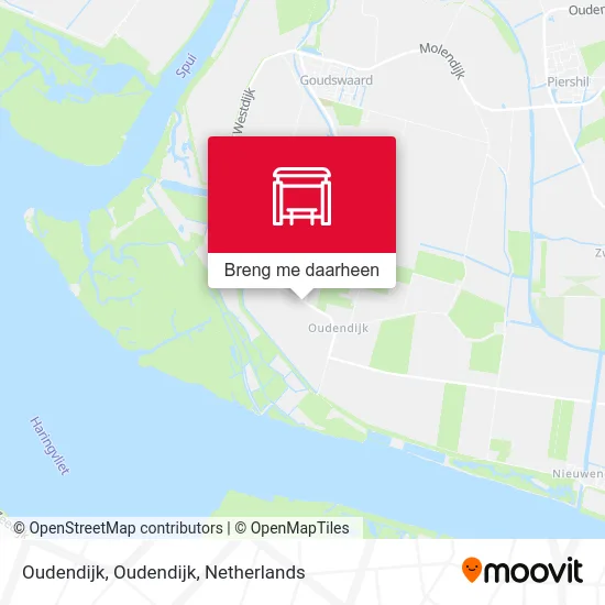 Oudendijk, Oudendijk kaart