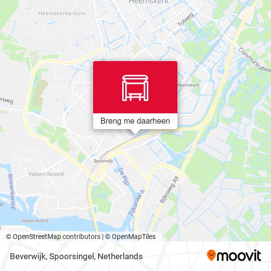 Beverwijk, Spoorsingel kaart