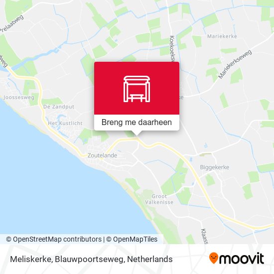 Meliskerke, Blauwpoortseweg kaart