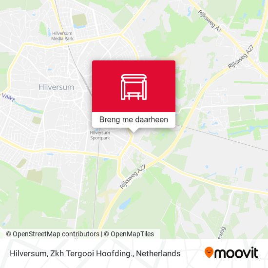 Hilversum, Zkh Tergooi Hoofding. kaart
