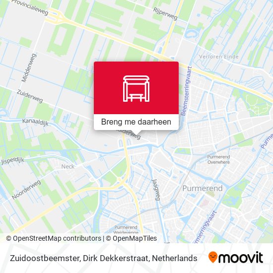 Zuidoostbeemster, Dirk Dekkerstraat kaart