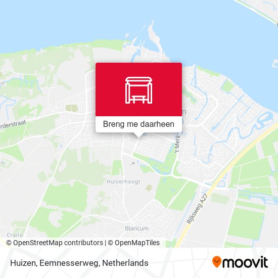 Huizen, Eemnesserweg kaart