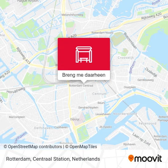 Rotterdam, Centraal Station kaart