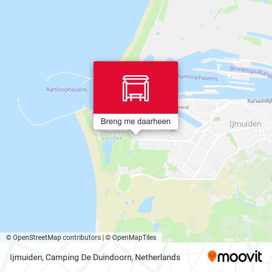 Ijmuiden, Camping De Duindoorn kaart