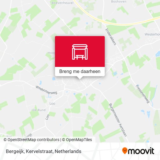Bergeijk, Kervelstraat kaart