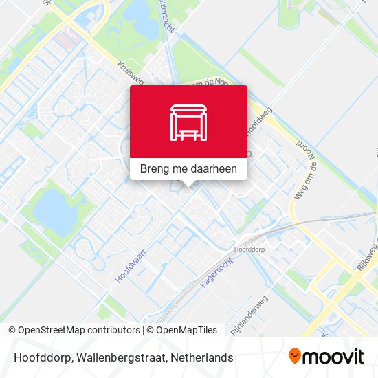 Hoofddorp, Wallenbergstraat kaart