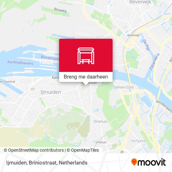 Ijmuiden, Briniostraat kaart