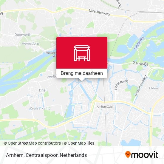 Arnhem, Centraalspoor kaart