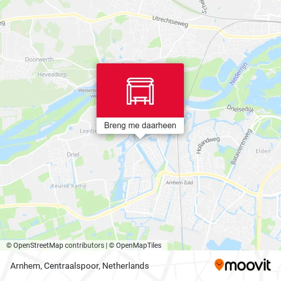 Arnhem, Centraalspoor kaart
