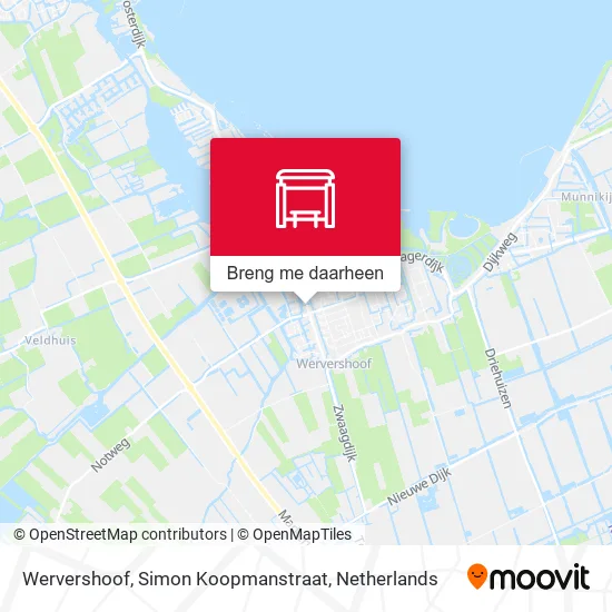Wervershoof, Simon Koopmanstraat kaart