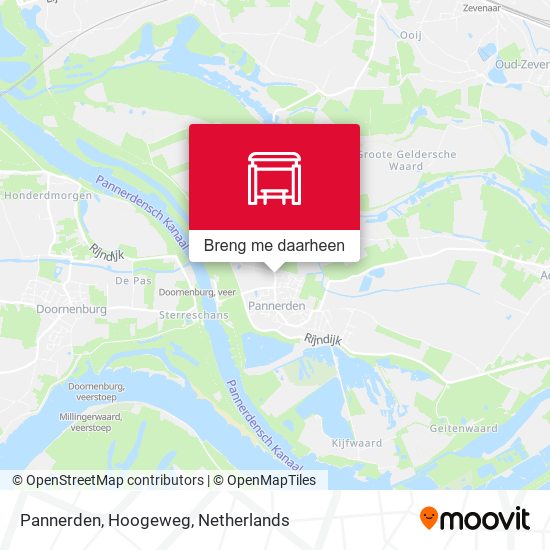 Pannerden, Hoogeweg kaart