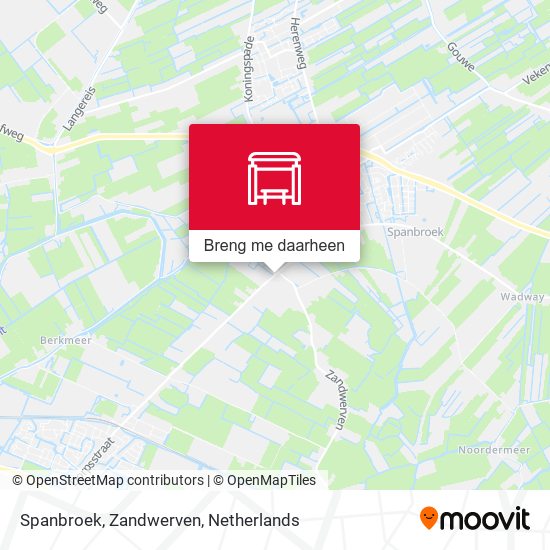 Spanbroek, Zandwerven kaart