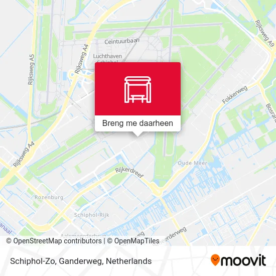 Schiphol-Zo, Ganderweg kaart