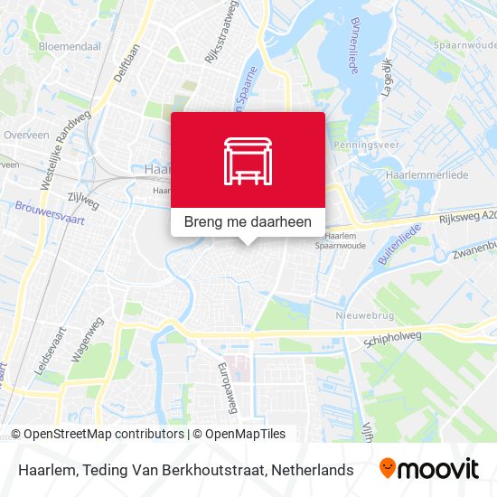 Haarlem, Teding Van Berkhoutstraat kaart