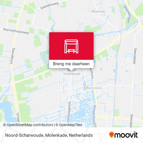 Noord-Scharwoude, Molenkade kaart