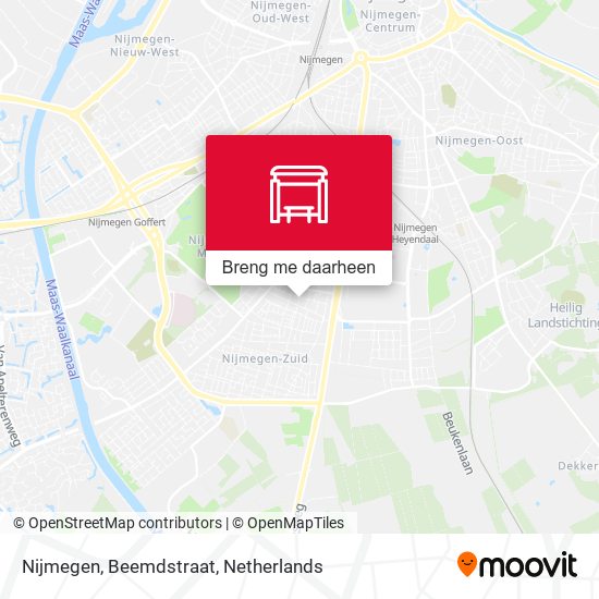Nijmegen, Beemdstraat kaart