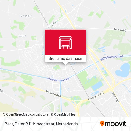 Best, Pater R.D. Kloegstraat kaart